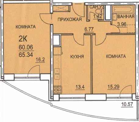 Планировка 2х комнатных квартир.